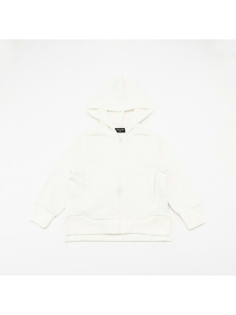 【SALE／90%OFF】COMME CA ISM ベーシック 長袖パーカ コムサイズム トップス パーカー・フーディー ホワイト ネイビー オレンジ グレー ブラック ブルーのサムネイル