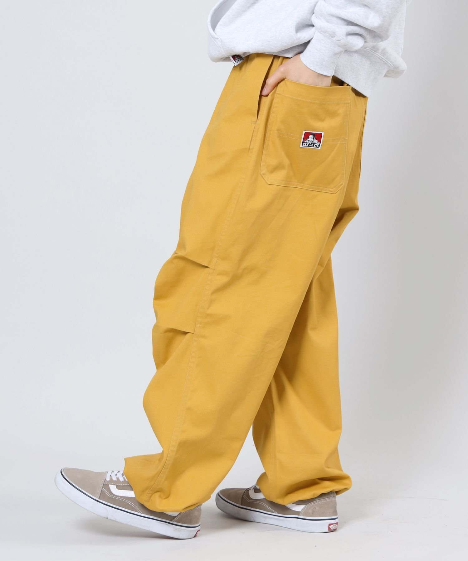 BEN DAVIS / WHITE LABEL SNOW WORKERS PANTS / カーゴポケット ルーズシルエット スノーワークパンツ ドローコード ナバル パンツ その他のパンツ イエロー ブラック ホワイト レッド オレンジ ブラウン カーキ グリーン ブルー