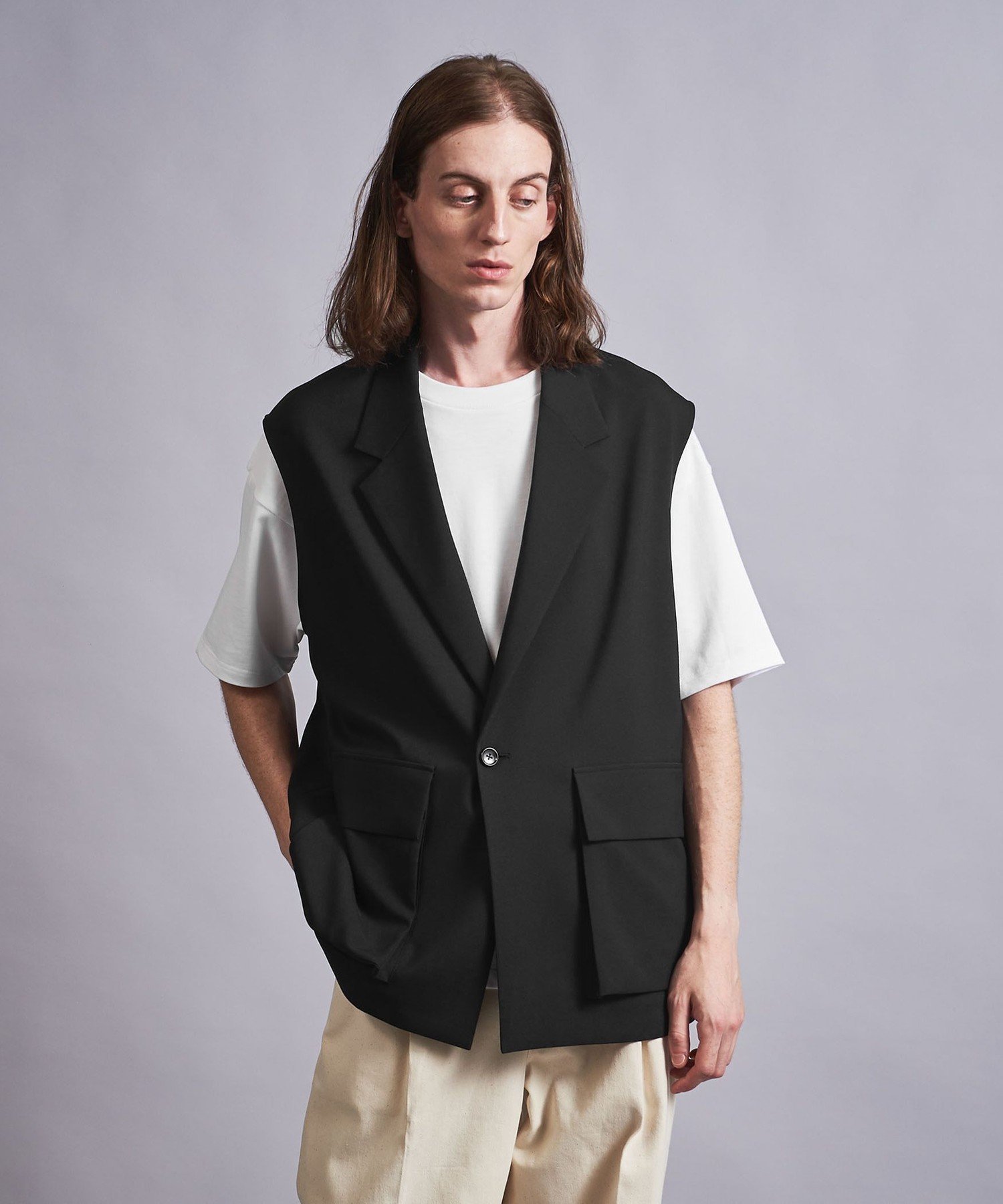 【SALE／50 OFF】BEAUTY YOUTH UNITED ARROWS ＜monkey time＞ POLYESTER TRO NCD VEST/ベスト ユナイテッドアローズ アウトレット トップス ベスト ジレ ブラック【送料無料】