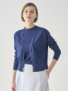 【SALE/30%OFF】JOHN SMEDLEY Vネック長袖クロップドコットンカーディガン | S4688 | 30G ジョンスメドレー トップス ニット ネイビー【送料無料】