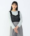 【SALE/60%OFF】BEAMS HEART WOMEN スパンコールビスチェ * カットソー (セットアイテム) ビームス ハート トップス カットソー・Tシャツ ブラック