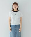 【SALE/20%OFF】LOWRYS FARM 【HELLO KITTY】リンガ-TMOM ローリーズファーム トップス カットソー・Tシャツ レッド ホワイト ブラック