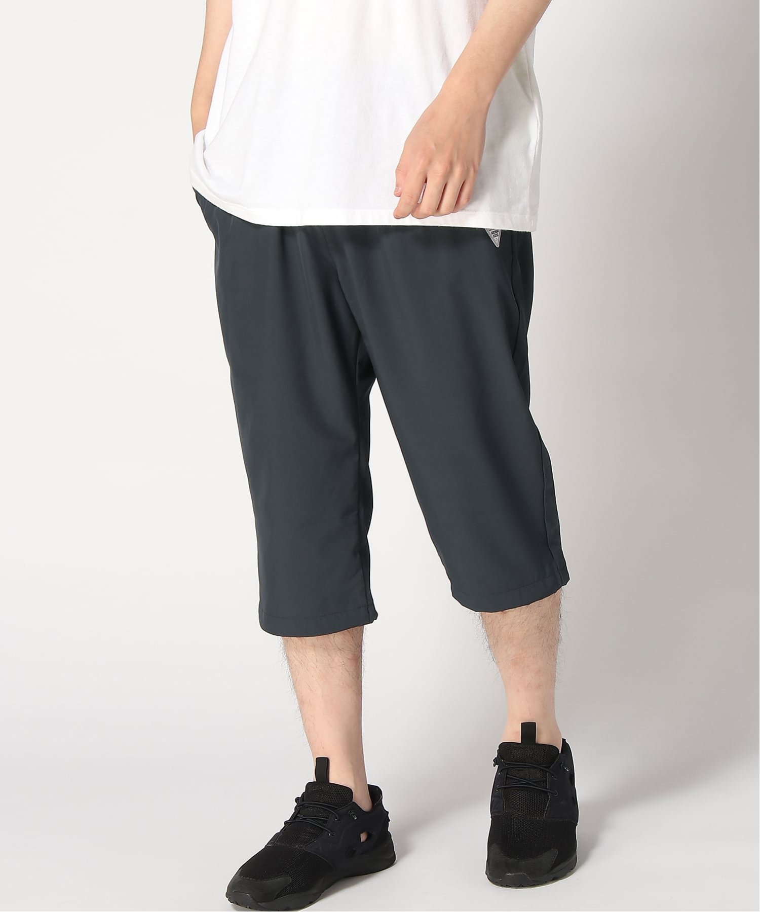 OUTDOOR PRODUCTS 【接触冷感・速乾・縦横ストレッチ】マルチストレッチリラックスクロップドパンツ グリーンスクエア パンツ その他のパンツ グレー カーキグリーン ブラック ベージュ ネイビー