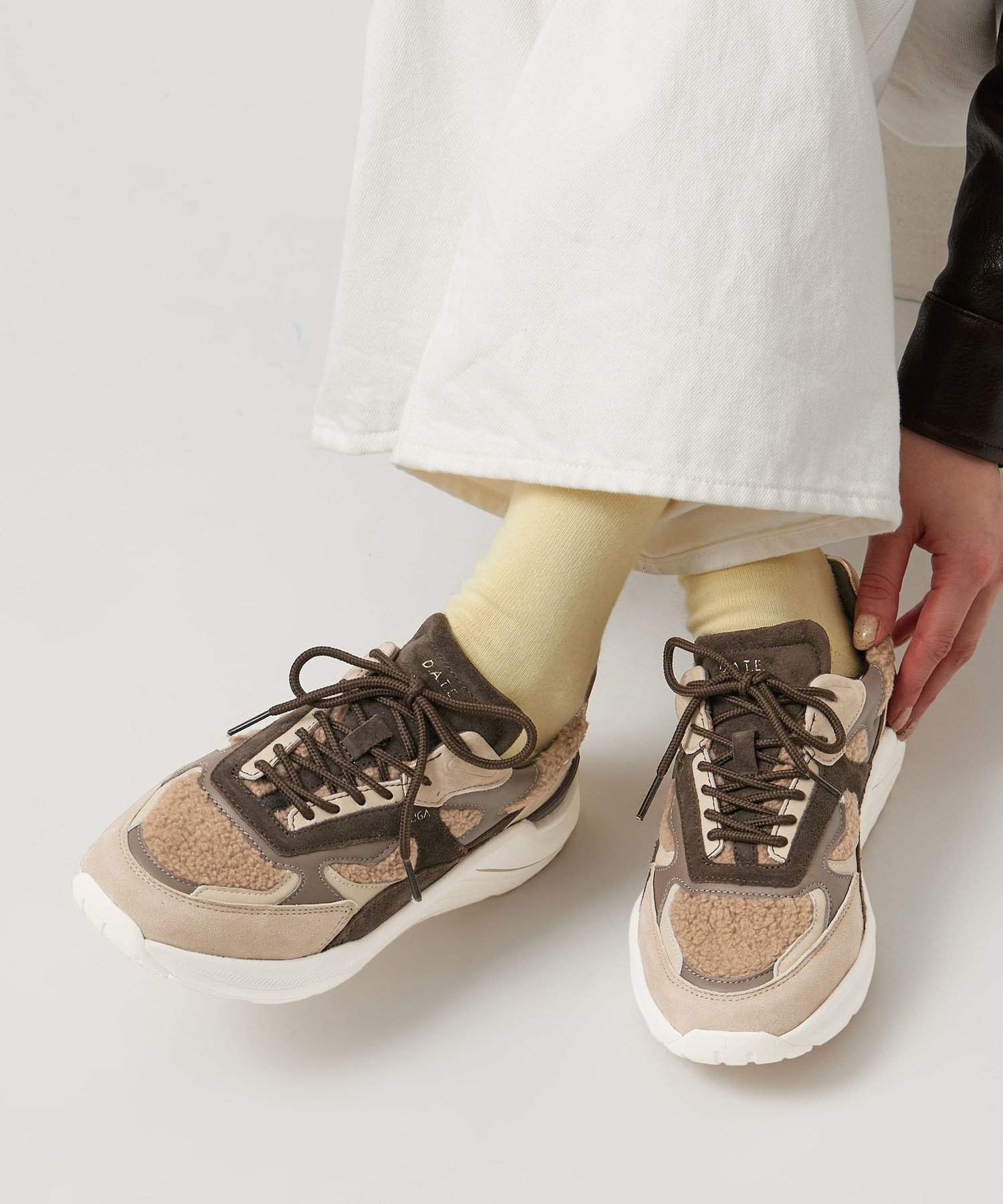 UNITED ARROWS 【別注】＜D.A.T.E.＞FG BOA スニーカー ユナイテッドアローズ シューズ・靴 スニーカー ブラウン【送料無料】のサムネイル