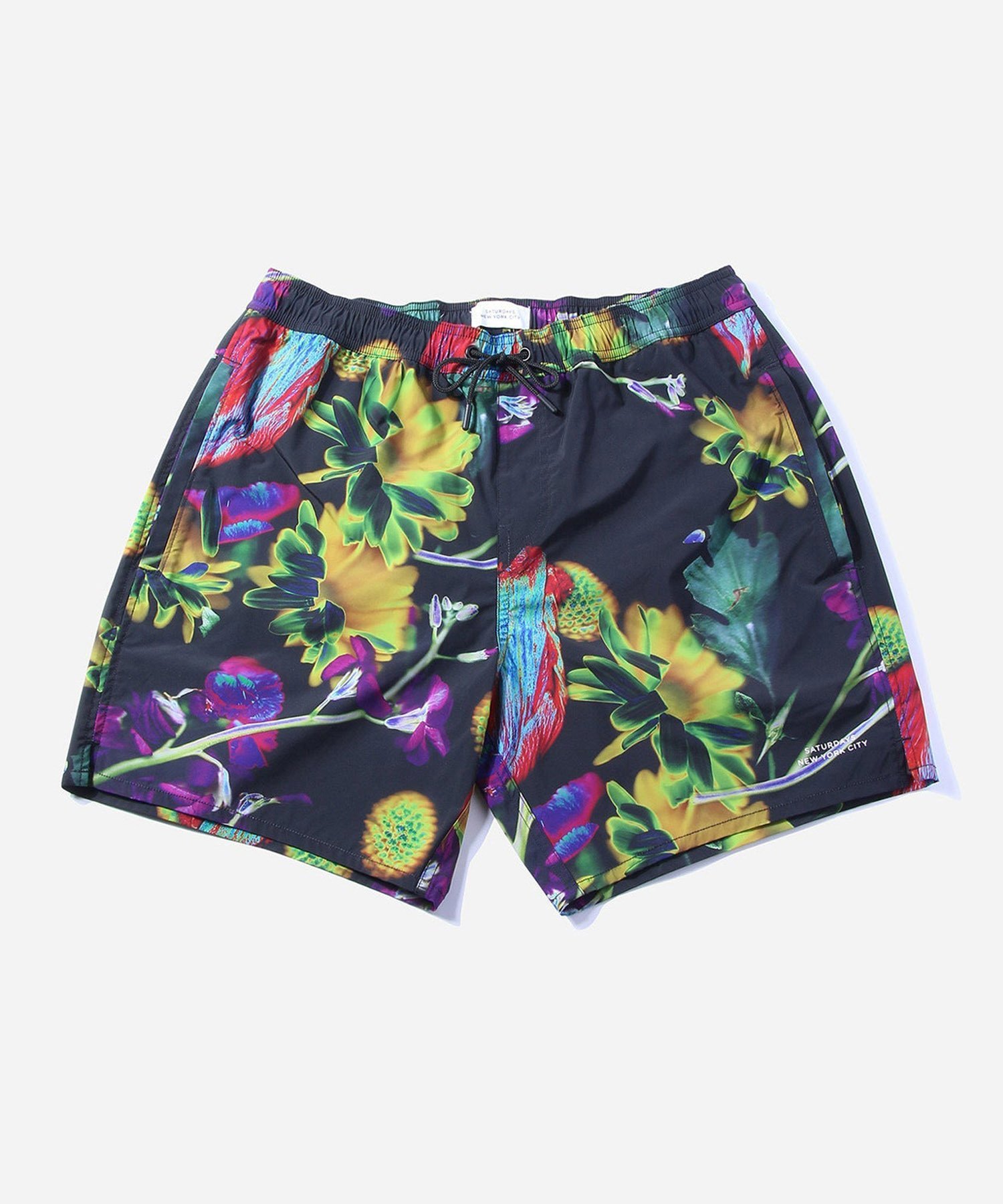 【SALE／60%OFF】Saturdays NYC Timothy Solar Flower Swim Short サタデーズ　ニューヨークシティ 水着・スイムグッズ 水着 ブラック【送料無料】