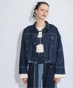 AULA AILA ASYMMETRY DENIM JACKET アウラアイラ ジャケット アウター デニムジャケット【送料無料】