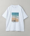 California General Store ＜CGS.＞ ROKI フォト Tシャツ ビューティー＆ユース ユナイテッドアローズ トップス カットソー Tシャツ グレー ホワイト【送料無料】