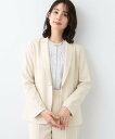 【SALE/5%OFF】INDIVI 【洗える/UVケア/スーツ】ストレッチテーラードカラージャケット インディヴィ スーツ・フォーマル セットアップスーツ ブ...