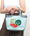 【SALE/30%OFF】COOCO SMILEY モチーフ刺繍トートバッグ プードゥードゥー バッグ トートバッグ ブラック ベージュ ブルー【送料無料】