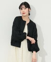 【SALE/50%OFF】BEAMS HEART WOMEN シアー重ね ブルゾン ビームス アウトレット ジャケット・アウター ブルゾン・ジャンパー ホワイト ブラック【送料無料】