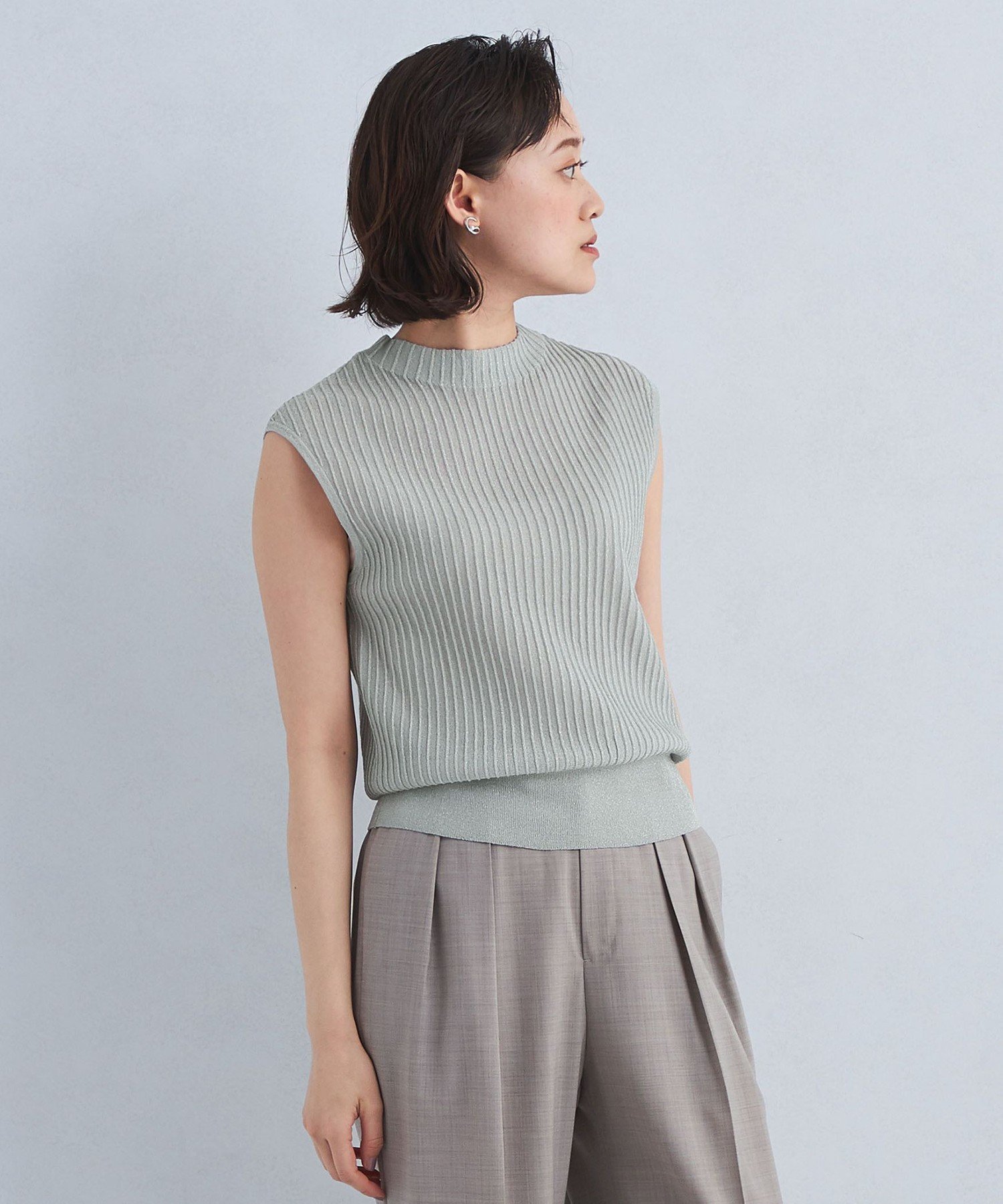 ESCADA ★ Skeros ラメ入り ノースリーブ ニット トップス 楽天市場】ラメ ノースリーブの通販