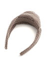 【SALE／79%OFF】BANANA REPUBLIC (W)プレイド ラージノット ヘッド バンド バナナ・リパブリック ヘアアクセサリー カチューシャ・ヘアバンド ブラウン