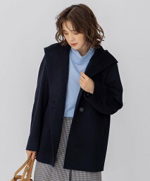 23区 アウター（レディース） 【SALE／40%OFF】23区 L 【CLASSY.1月号掲載】ウールカシミヤビーバー フード付き ショートコート ニジュウサンク ジャケット・アウター その他のジャケット・アウター ネイビー ベージュ ブラウン グリーン【送料無料】