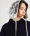 BABYLONE 【provoke】レースバブーシュカ バビロン ファッション雑貨 スカーフ・バンダナ ホワイト ブラック【送料無料】