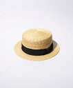 【SALE/20%OFF】GLOSTER 【GLOSTER/グロスター】STRAW BOATER HAT ストローハット 麦わら カンカン帽 フレディ アンド ...