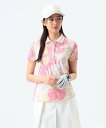 BEAMS GOLF ORANGE LABEL <WOMEN>ORANGE LABEL / マーブルプリント ポロシャツ ビームス ゴルフ トップス ポロシャツ...