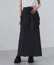 ADAM ET ROPE' FEMME 【一部WEB限定カラー】・【接触冷感】マルチWAYレイヤードシャツスカート アダムエロペ スカート その他のスカート ブラック グレー ネイビー【送料無料】