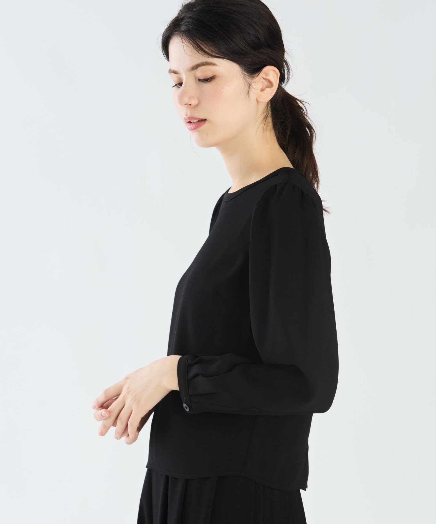 U700 HAUT トップス アニエスベー トップス カットソー・Tシャツ ブラック
