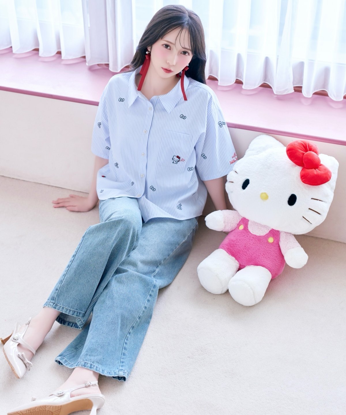 WILLSELECTION ワイドデニムパンツ ウィルセレクション パンツ ジーンズ・デニムパンツ ブルー ネイビー