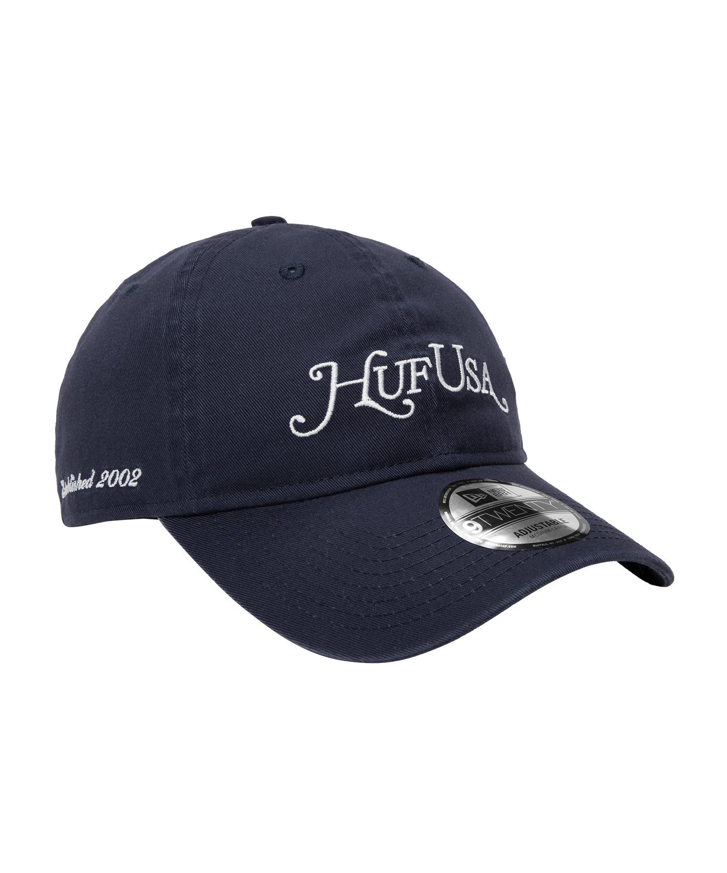 NEW ERA HUF USA HAT / HUF ニューエラ キャップ ハフ 帽子 キャップ ネイビー ホワイト