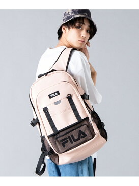 【SALE／10%OFF】FILA FILA/(M)別注FILA PUスクールリュック ウィゴー バッグ リュック/バックパック ピンク ブラック【送料無料】