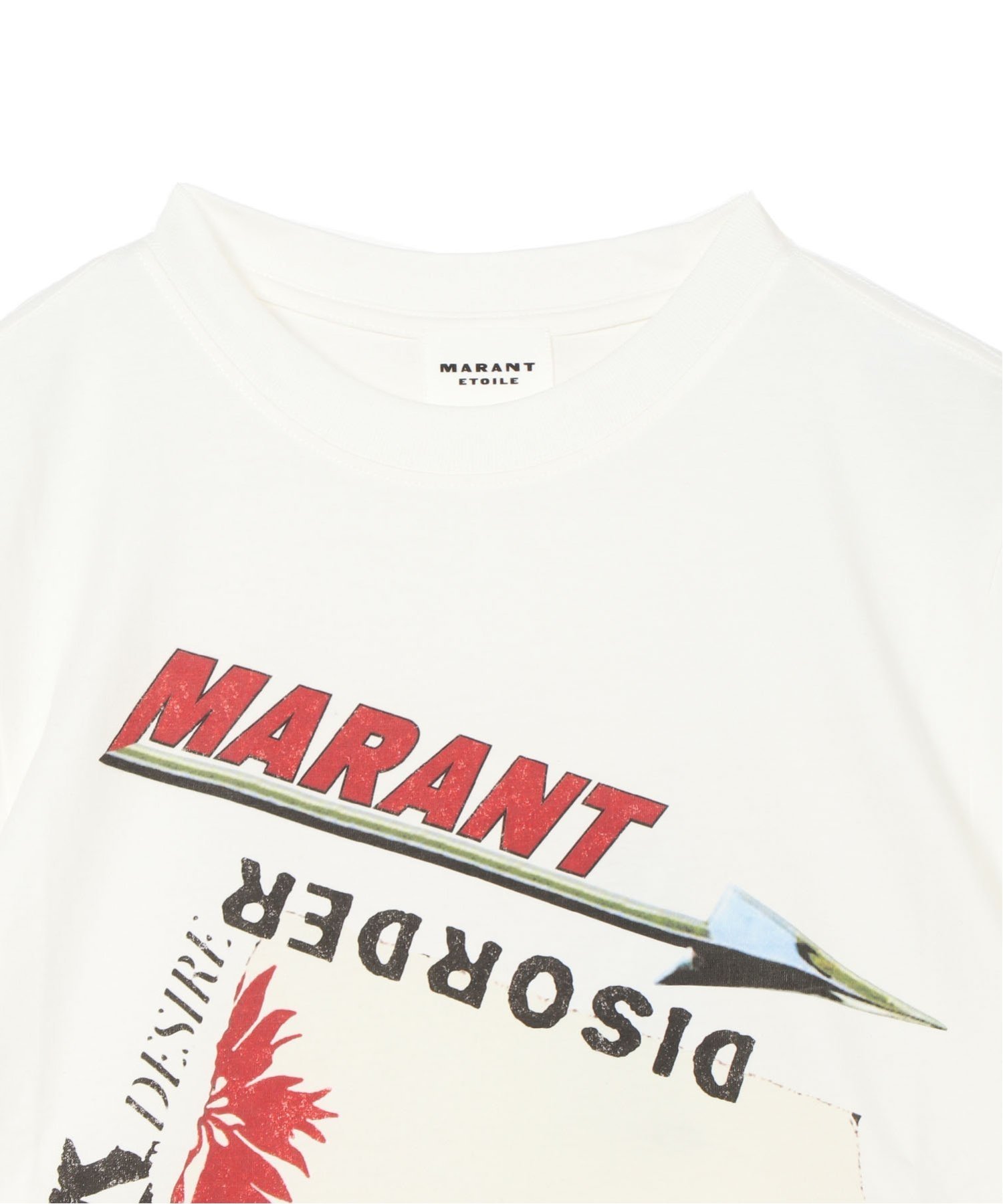 【SALE／40%OFF】MARANT ETOILE グラフィック 半袖 Tシャツ ZOELINE イザベル マラン トップス カットソー・Tシャツ ホワイト【送料無料】