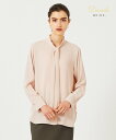 BEIGE, EVA / ボウタイロングスリーブブラウス ベイジ, トップス シャツ・ブラウス ホワイト ベージュ ブラック【送料無料】(4)