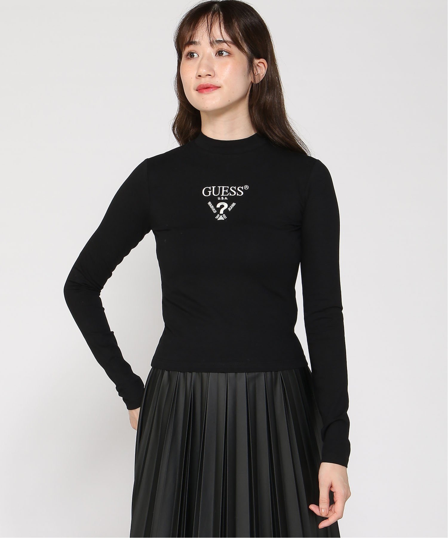 【関税込み】GUESS USA ブラック フェード 長袖Tシャツ 楽天市場】guess ロンt(柄プリント)(レディースファッション
