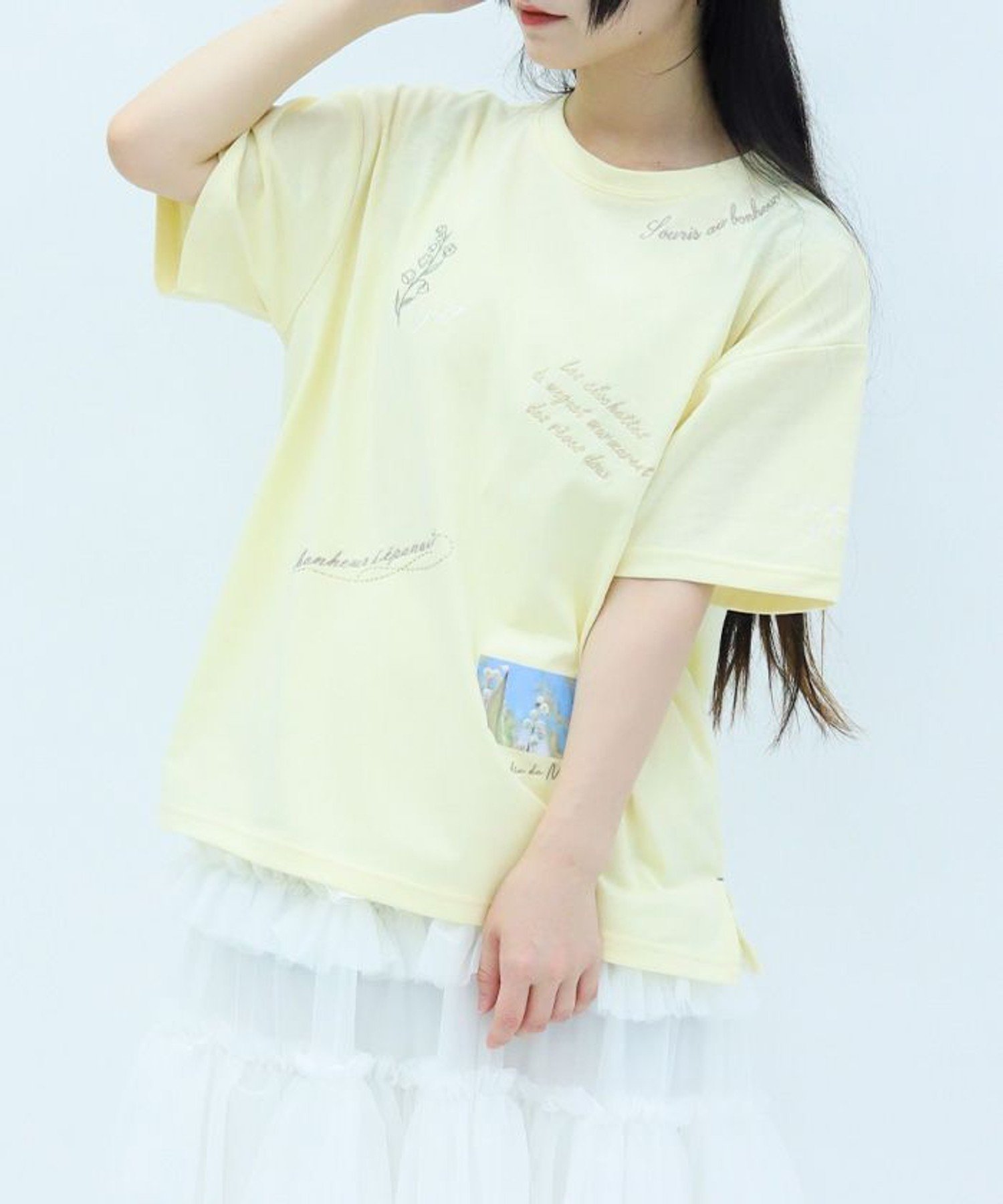 Rakuten - 【SALE／33%OFF】axes femme 吸水速乾ランダム鈴蘭刺繍T アクシーズファム トップス カットソー・Tシャツ グリーン ホワイト イエロー