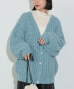 【SALE/40%OFF】BEAMS HEART WOMEN ミックス ローゲージニット カーディガン(ウォッシャブル) ビームス アウトレット トップス カーディガン ブルー オレンジ【送料無料】
