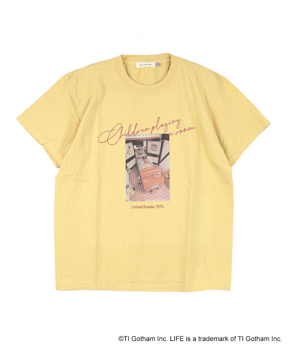 グッドロックスピード LIFE PICTURE COLLECTION ブルーコムブルー トップス カットソー・Tシャツ イエロー