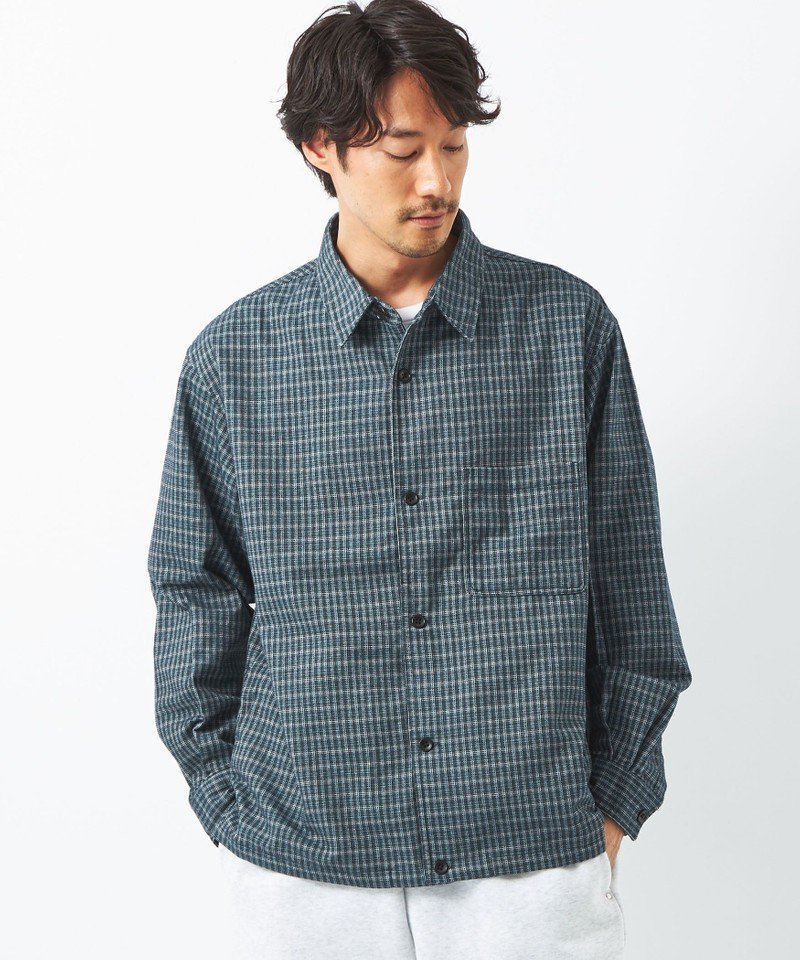 【SALE／70%OFF】UNITED ARROWS green label relaxing モールドビー CPO シャツ ジャケット ユナイテッドアローズ アウトレット ジャケット・アウター その他のジャケット・アウター ブルー ブラック オレンジ