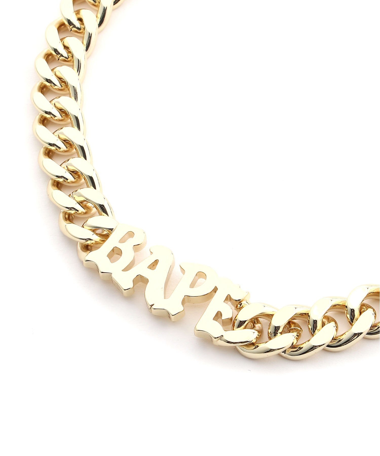 A BATHING APE BAPE NECKLACE ア ベイシング エイプ アクセサリー・腕時計 ネックレス ゴールド【送料無料】