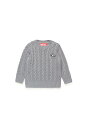 DIESEL ベビー ニット ケーブル柄 ディーゼル トップス ニット グレー ピンク【送料無料】