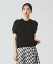 Ray BEAMS シアー パフスリーブ キリカエ プルオーバー ビームス ウイメン トップス その他のトップス ブラック ホワイト【送料無料】