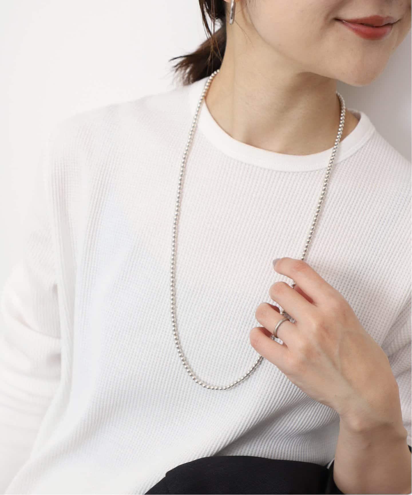 楽天市場】シルバービーズ ネックレス(ネックレス・ペンダント 楽天市場】シルバービーズ ネックレス(ネックレス・ペンダント