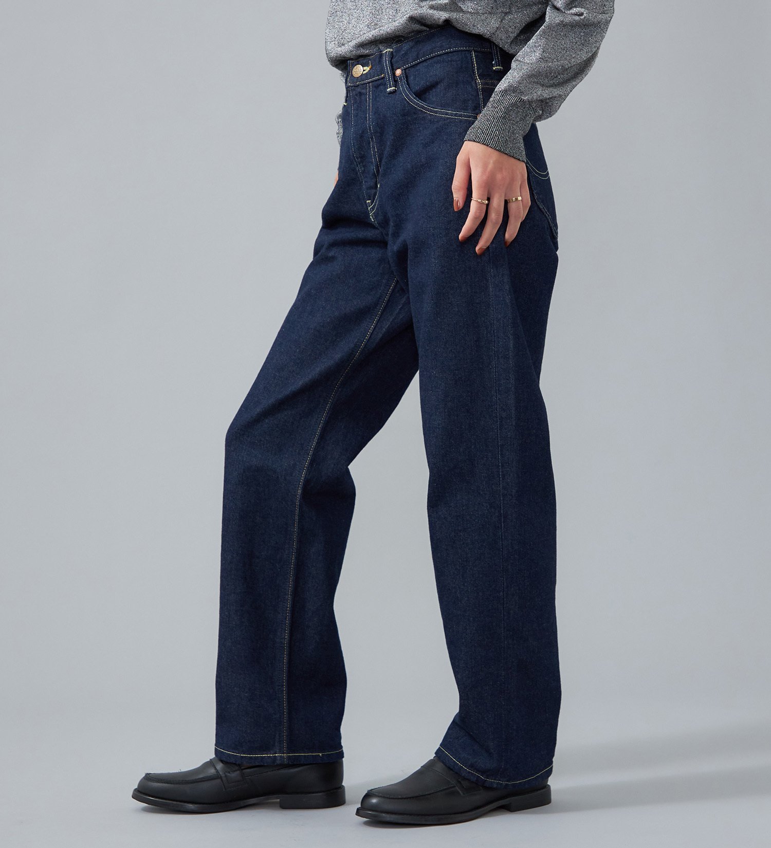 Lee Lee STANDARD WARDROBE ボーイズストレートパンツ セットアップ可【CHARA着用アイテム】 エドウインオンラインモール パンツ ジーンズ・デニムパンツ ブルー【送料無料】
