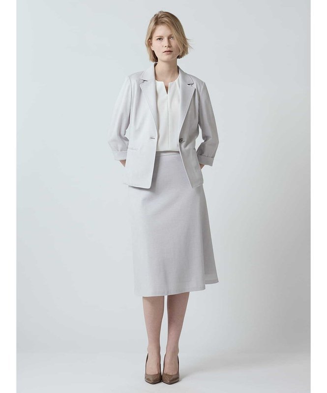 【SALE／30%OFF】Aquascutum WOMEN 【セットアップ対応】ラミーカノコジャケット アクアスキュータム ジャケット・アウター テーラードジャケット・ブレザー ネイビー グレー【送料無料】