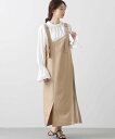 【SALE/40%OFF】Gready Brilliant TR配色プリーツジャンバースカート グレディブリリアン ワンピース・ドレス ジャンパースカート ブラック ベージュ【送料無料】