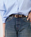 JOURNAL STANDARD L'ESSAGE 《予約》【MAISON BOINET】25 mm belt in nubuck leather lined cr:ベルト ジャーナルスタンダード レサージュ ファッション雑貨 ベルト ブラウン【送料無料】