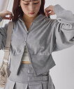 【SALE/10%OFF】one after another NICE CLAUP ビジューパーカー ワンアフターアナザー ナイスクラップ トップス その他のトップス グレー ピンク ホワイト【送料無料】