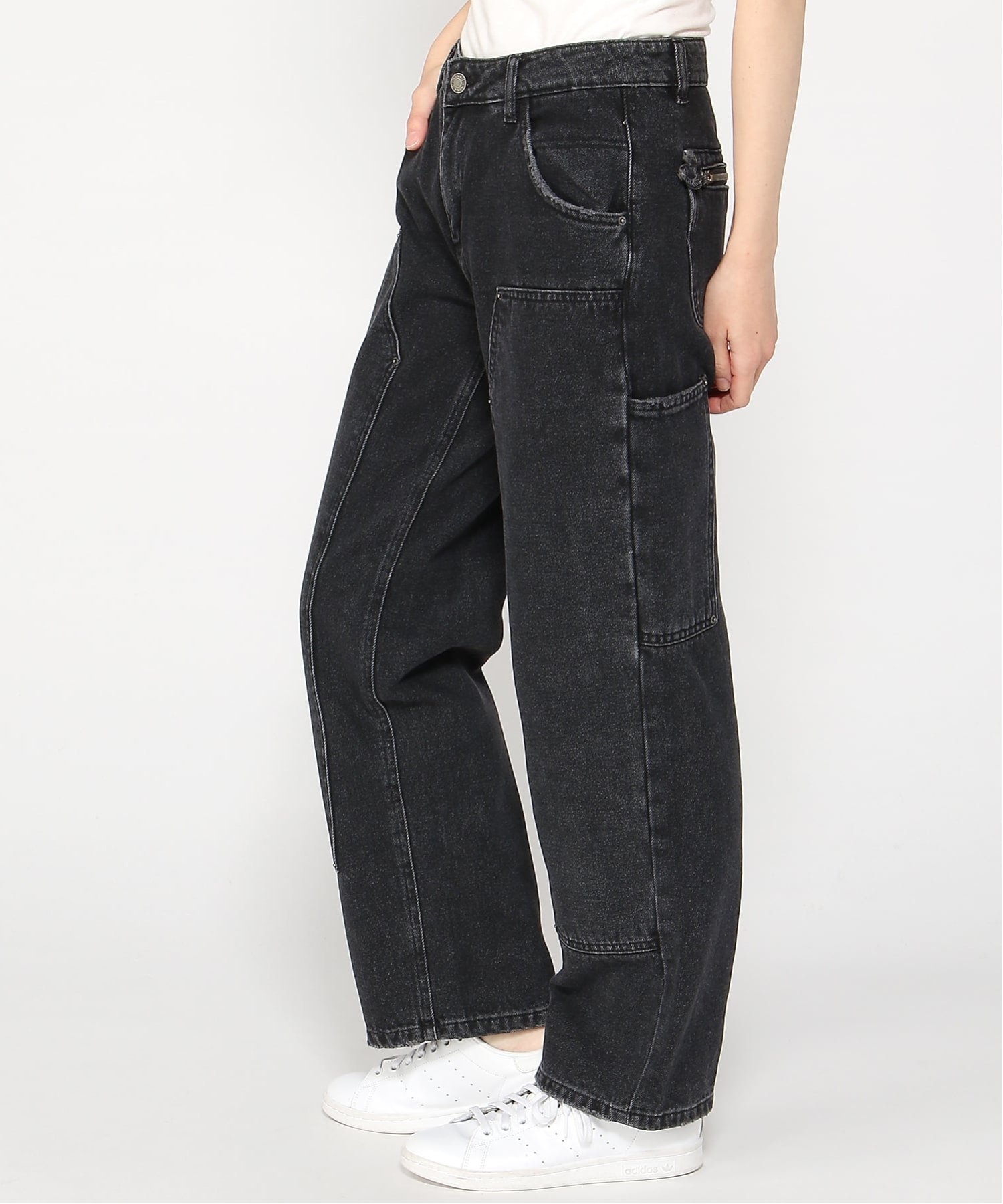 【SALE／50%OFF】GUESS Originals GUESS Originals デニムパンツ (W)Zip Carpenter Pants ゲス パンツ ジーンズ・デニムパンツ グレー【送料無料】