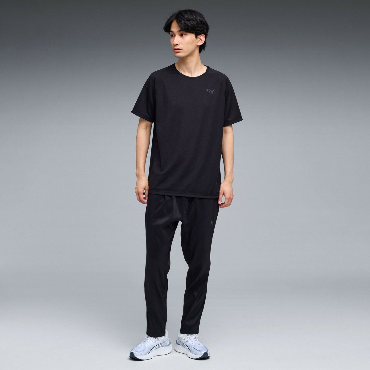 PUMA ユニセックス ランニング M アルティメット 半袖 Tシャツ M ULTIMATE TEE プーマ トップス カットソー・Tシャツ ブラック【送料無料】