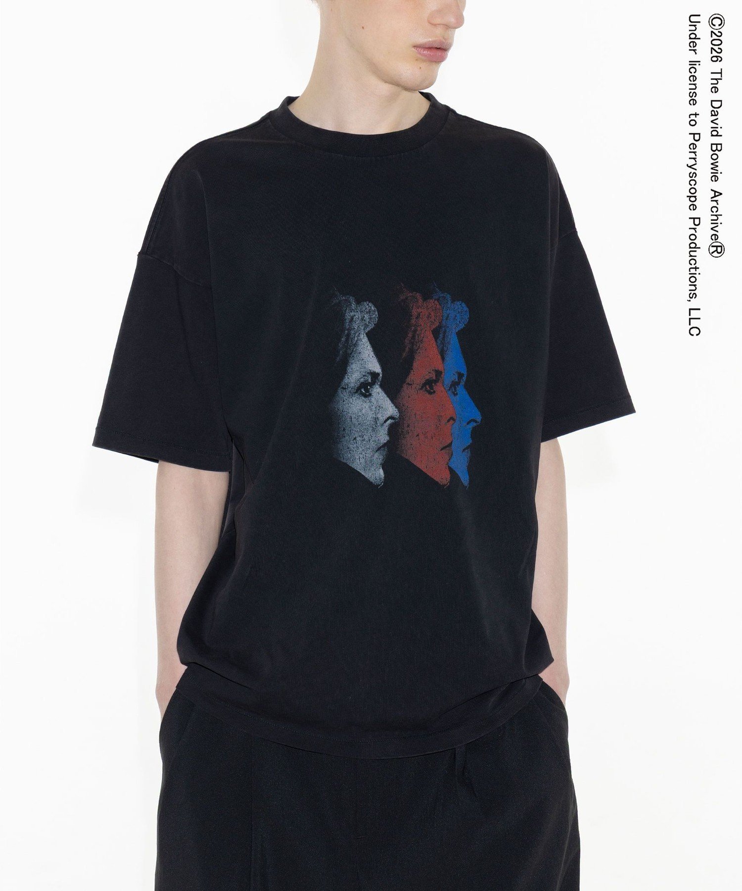 monkey time BEAUTY YOUTH UNITED ARROWS ＜DAVID BOWIE monkey time＞プリント Tシャツ ビューティー＆ユース ユナイテッドアローズ トップス カットソー Tシャツ ホワイト ブラック【送料無料】