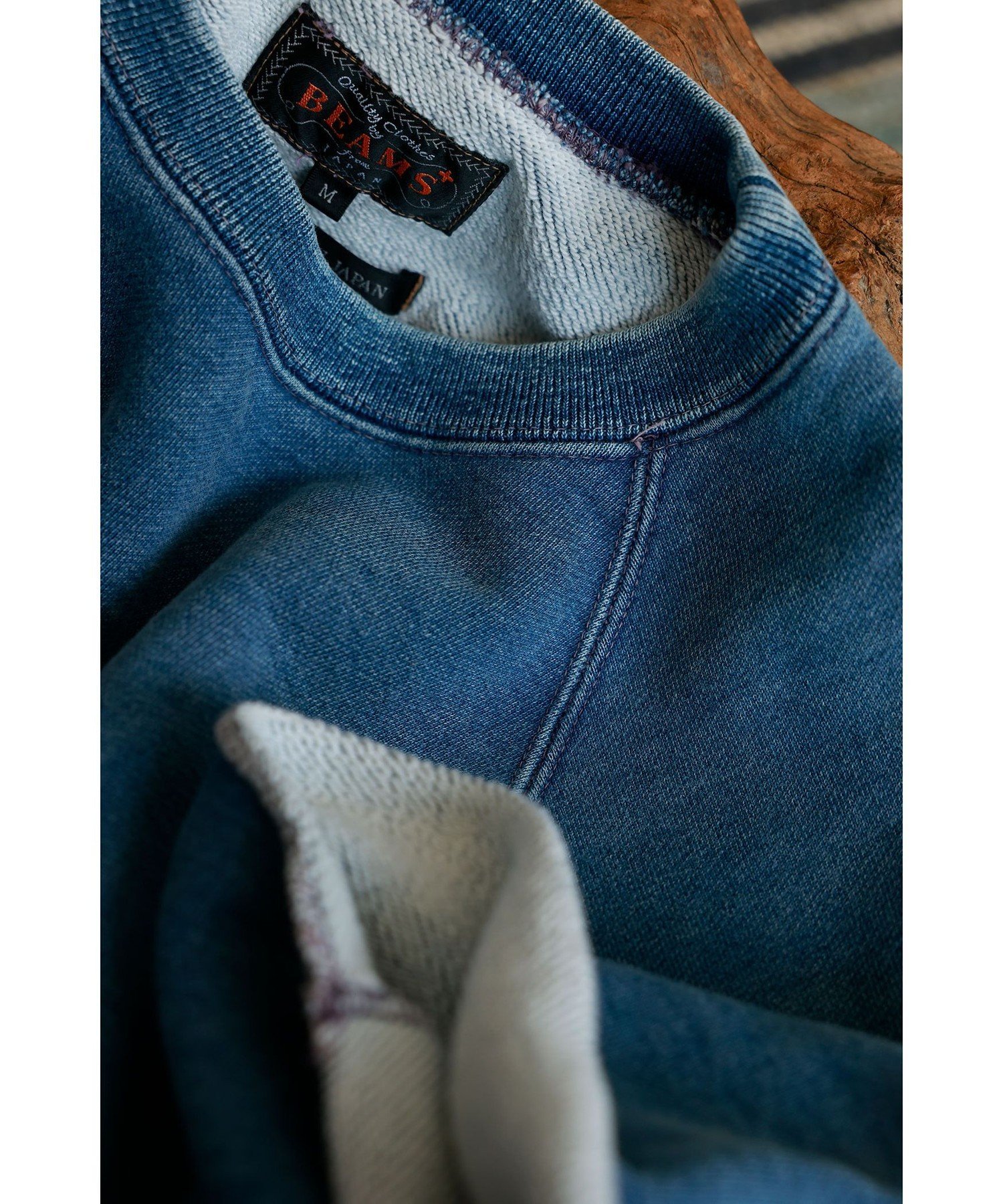 BEAMS PLUS Sweat Short Sleeve Cut-Off Indigo ビームス メン トップス スウェット・トレーナー ネイビー【送料無料】