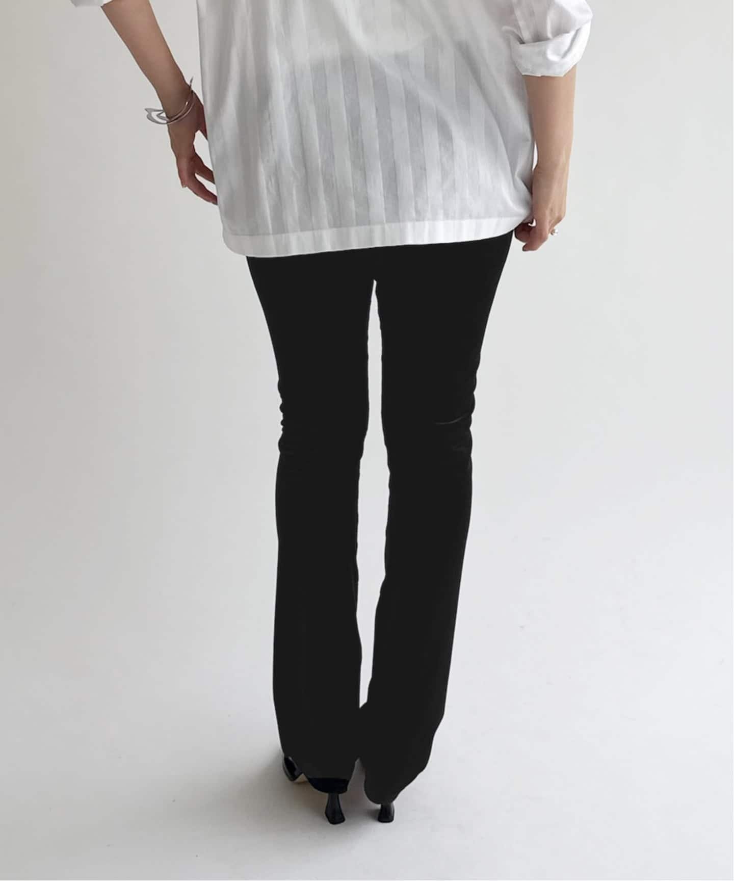 EDIT.FOR LULU 追加6【SIMONE WILD for LULU】slim pants エディット フォー ルル パンツ スラックス・ドレスパンツ ブラック【送料無料】