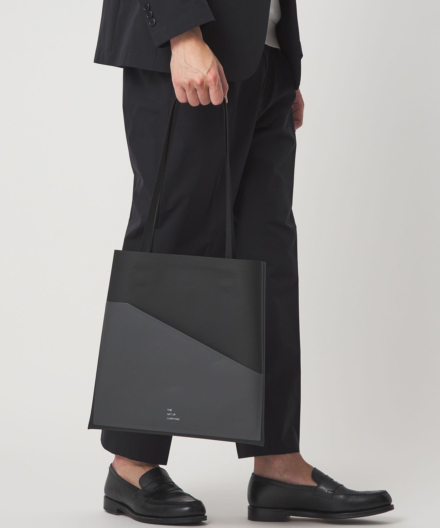 【別注】＜THE ART OF CARRYING＞GLR PAPER A TOTE トートバッグ ユナイテッドアローズ グリーンレーベルリラクシング バッグ トートバッグ グレー ブラック