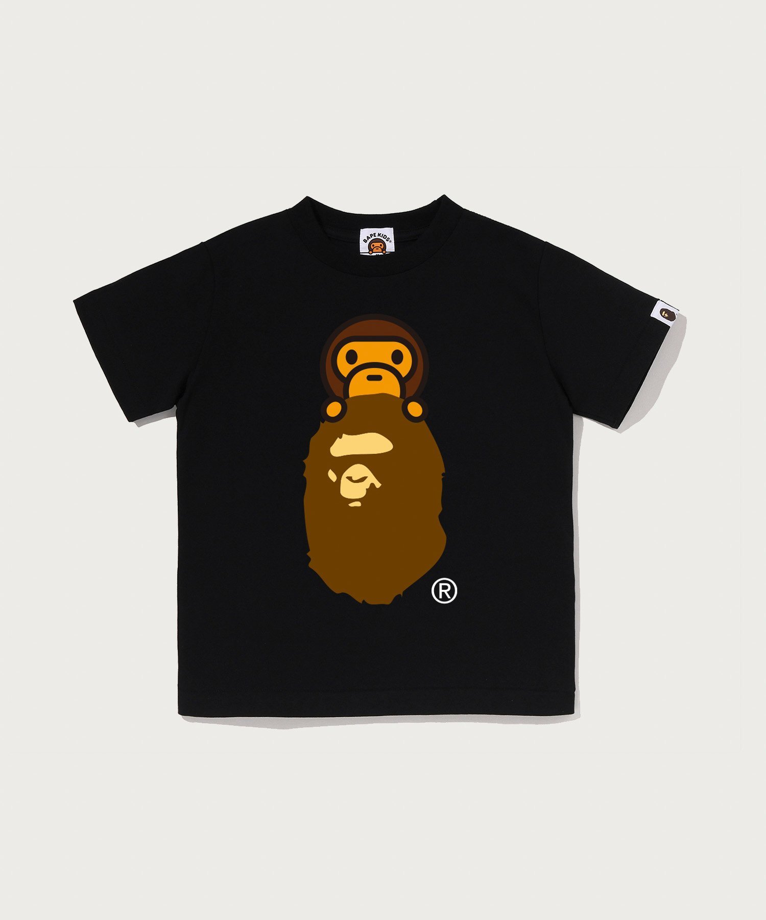 A BATHING APE MILO ON APE HEAD TEE ア ベイシング エイプ トップス カットソー・Tシャツ ホワイト ブラック ピンク【送料無料】