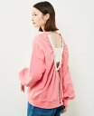 【SALE/60%OFF】Soffitto バックデザインスウェット ソフィット トップス スウェット・トレーナー ホワイト ピンク ネイビー【送料無料】
