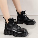 【SALE/34%OFF】miniministore 厚底ブーツ韓国 編み上げシューズ美脚脚長 ミニミニストア シューズ・靴 ブーツ ブラウン ブラック